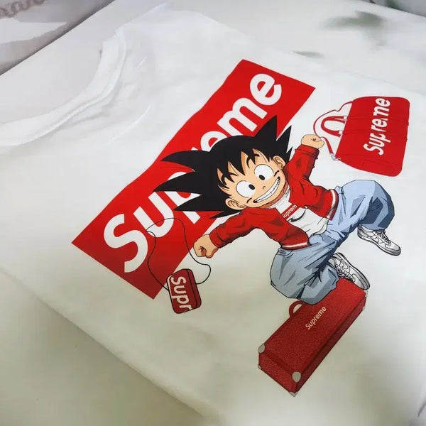 [BUNJANG] Dragon Ball x Supreme White T-Shirt / 드래곤볼 반팔티 화이트