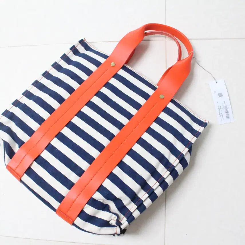 [BUNJANG] Marni Stripe Canvas Tote Bag Large / 마르니 MARNI 스트라이프 캔버스 토트백 라지 새상품