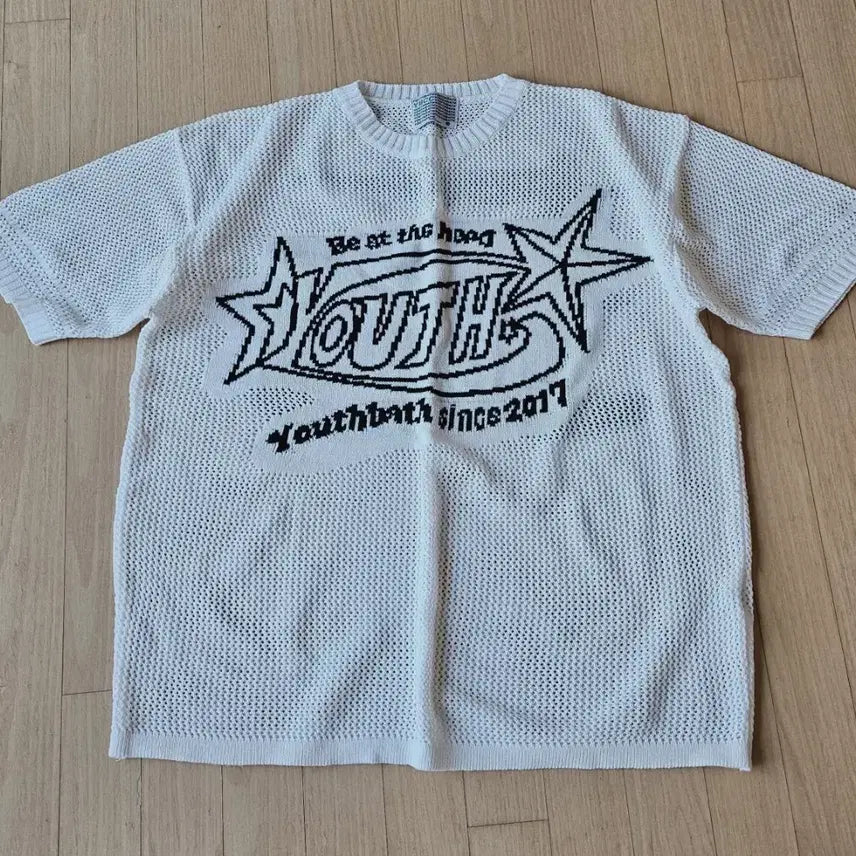 [BUNJANG] Youthbath Knit Short-Sleeve T-Shirt / 유쓰배쓰 반팔