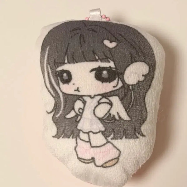 [BUNJANG] ILLIT Wonhee Plush Cushion Keychain (Unsealed) / 아일릿 원희 인형 쿠션 키링 비공굿