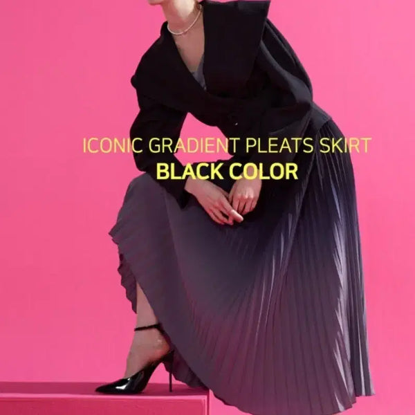 [BUNJANG] Plegmi Gradient Pleats Long Skirt / (프리/55~77)새상품/플리츠미 그라데이션 플리츠 롱스커트