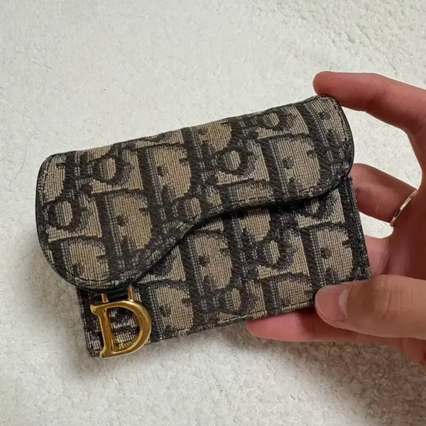[BUNJANG] Dior Oblique Saddle Card Holder / (정품) 디올 오블리크 새들 카드지갑
