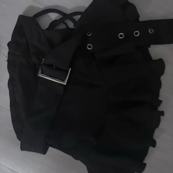 [BUNJANG] SHEIN Black Sleeveless Top / 쉬인 블랙 탑