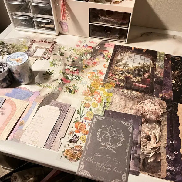 [BUNJANG] Vintage Journaling Sticker Set - No Duplicates / 중복 없는 빈티지 다꾸 팔아요