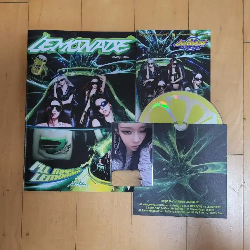 [BUNJANG] Aespa Lemonade POS Version Winter Set Photocard / (무의미찜X)에스파 앨범 레모네이드 POS 버전 윈터 세트 카리나윈터지젤닝닝