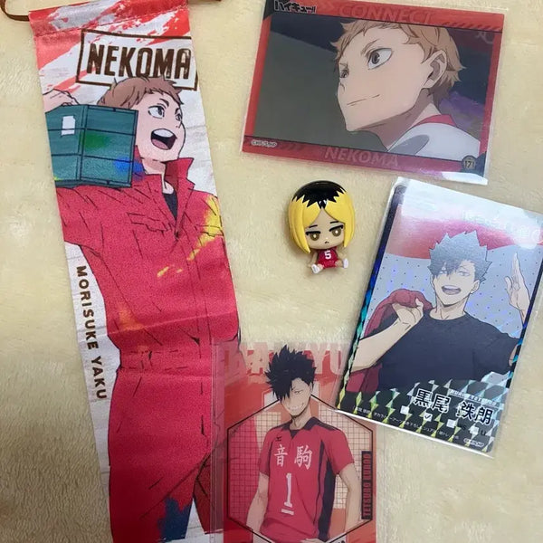 [BUNJANG] Nekoma Kuroo Kenma Yaku Bath Bomb Figure Card Paint Garland Bundle Set / 일괄) 네코마 쿠로오 켄마 야쿠 배쓰밤피규어 카드 페인트가랜드