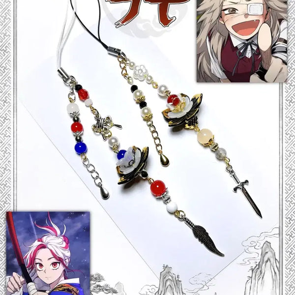 [BUNJANG] Handmade Beaded Keychain (Jokdu & Suldaegam Concept) / 작두 유대감&술대감 컨셉 비즈키링 판매(개당)