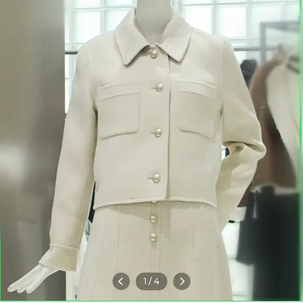 [BUNJANG] ZOOC Cashmere Blend Handmade Short Coat / ZOOC 쥬크 캐시미어혼방 핸드메이드 숏 코트