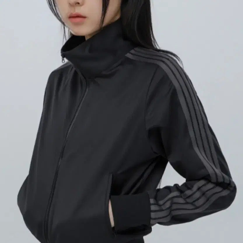 [BUNJANG] CHICKS Sporty Track Jersey Black / [새상품] CHICKS 스포티 트랙 져지 블랙