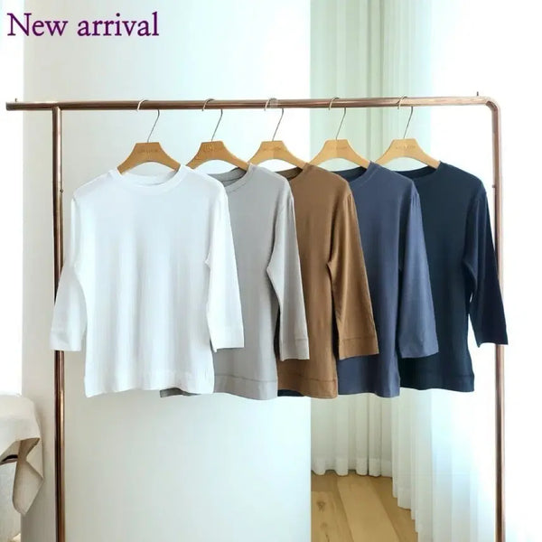 [BUNJANG] Modal 7/10 Sleeve T-Shirt / 모달 7부 티셔츠