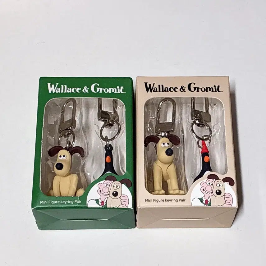 [BUNJANG] Wallace & Gromit Mini Keyring Set / 월레스와 그로밋 미니 키링세트