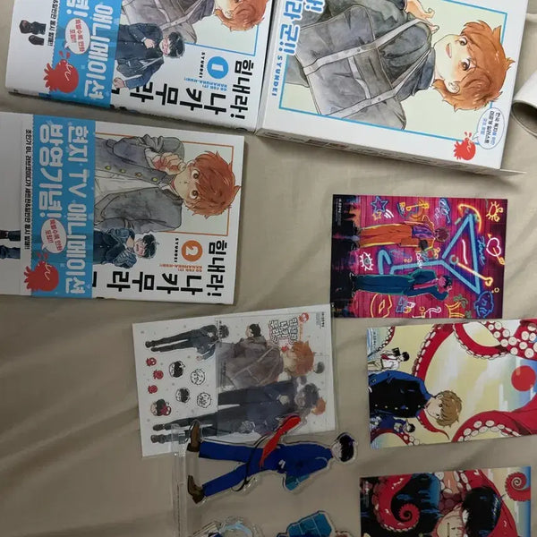 [BUNJANG] Nakamura-kun, Don't Give Up! Vol. 1-2 Limited Edition Set / 힘내라 나카무라군 1-2권 세트 특장판 초판 만화책 특전 스티커 엽서 아크릴 포카