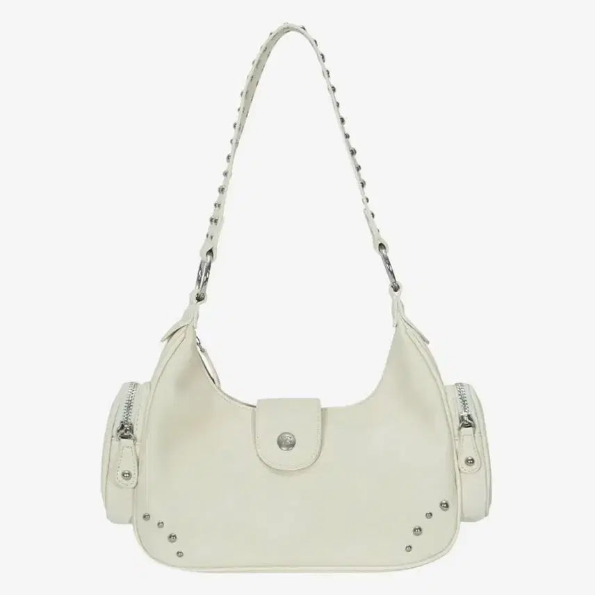 [BUNJANG] AZON Mote Stud Bag Ivory / 애즈온 MOTE STUD BAG 스터드백 아이보리