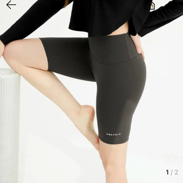 [BUNJANG] Xexymix Signature 360N Leggings 4.5" Inseam Steel Charcoal M / [새상품] 젝시믹스 시그니처 360N 레깅스 4.5부 스틸차콜 M