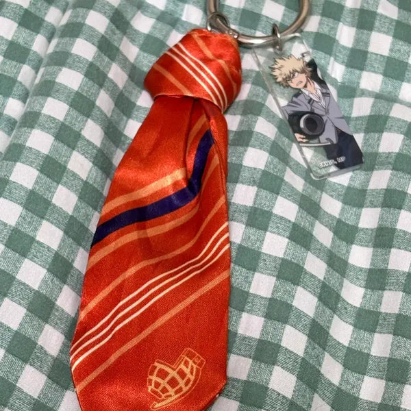 [BUNJANG] My Hero Academia Bakugo Nekotai-style Keychain (Unsealed) / 나히아 바쿠고 넥타이풍 키링 (개봉)