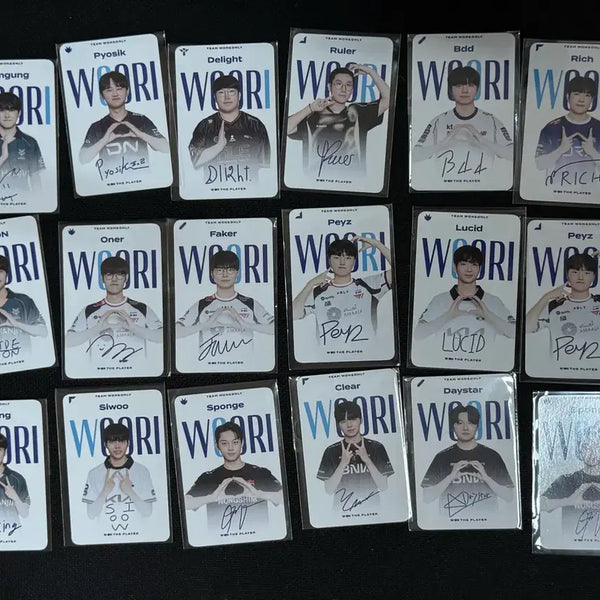 [BUNJANG] Bundle Set Various LCK Teams Event Photocards / [일괄] LCK T1 GEN HLE KT NS DK KRX BNK BRO DNS 우리은행 이벤트 포카