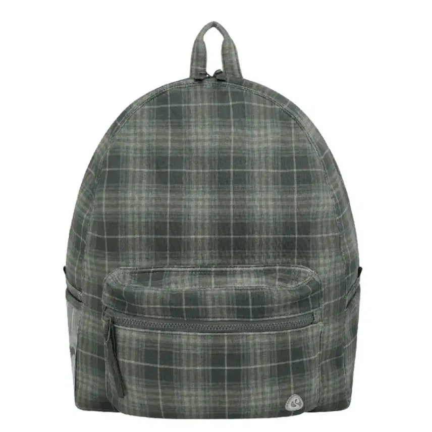 [BUNJANG] Koiseo Checkered Backpack Khaki / 코이세이오 체크백팩 카키