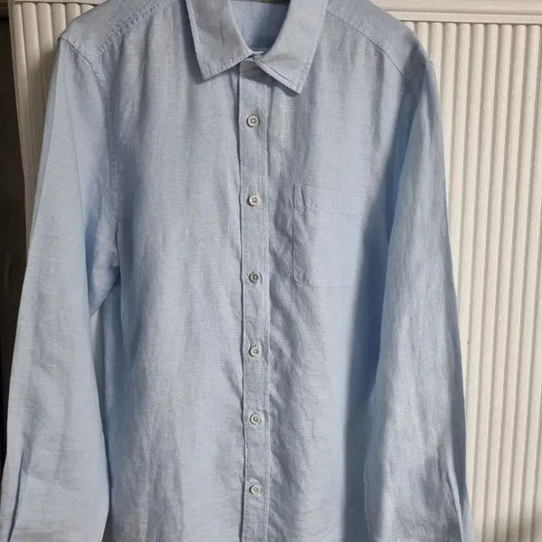 [BUNJANG] Series MA Long-Sleeve Shirt - Sky Blue, Size 100 / 시리즈 마 긴팔 셔츠  하늘색  사이즈100