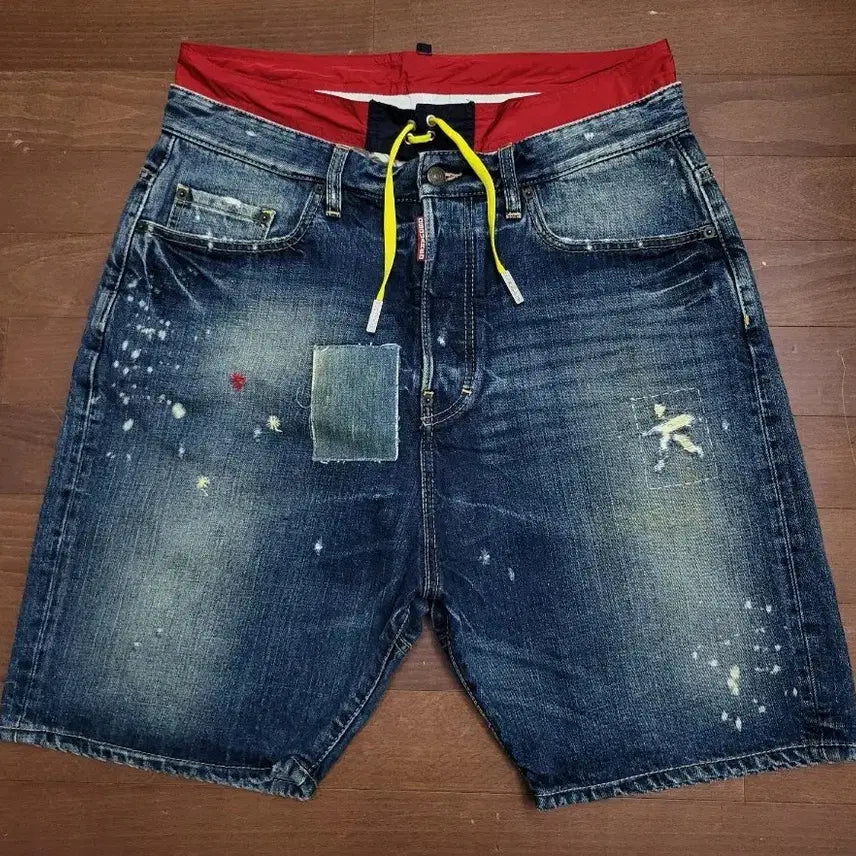 [BUNJANG] DSQUARED2 Damaged Denim Shorts Size 33 / 정품  디스퀘어드2 데미지진반바지 33