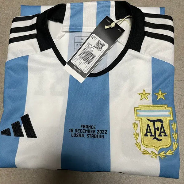 [BUNJANG] Argentina Lionel Messi 2022 Qatar World Cup 2-Star Home Jersey / 정품 아르헨티나 메시 2022 카타르 2성 홈 유니폼 결승