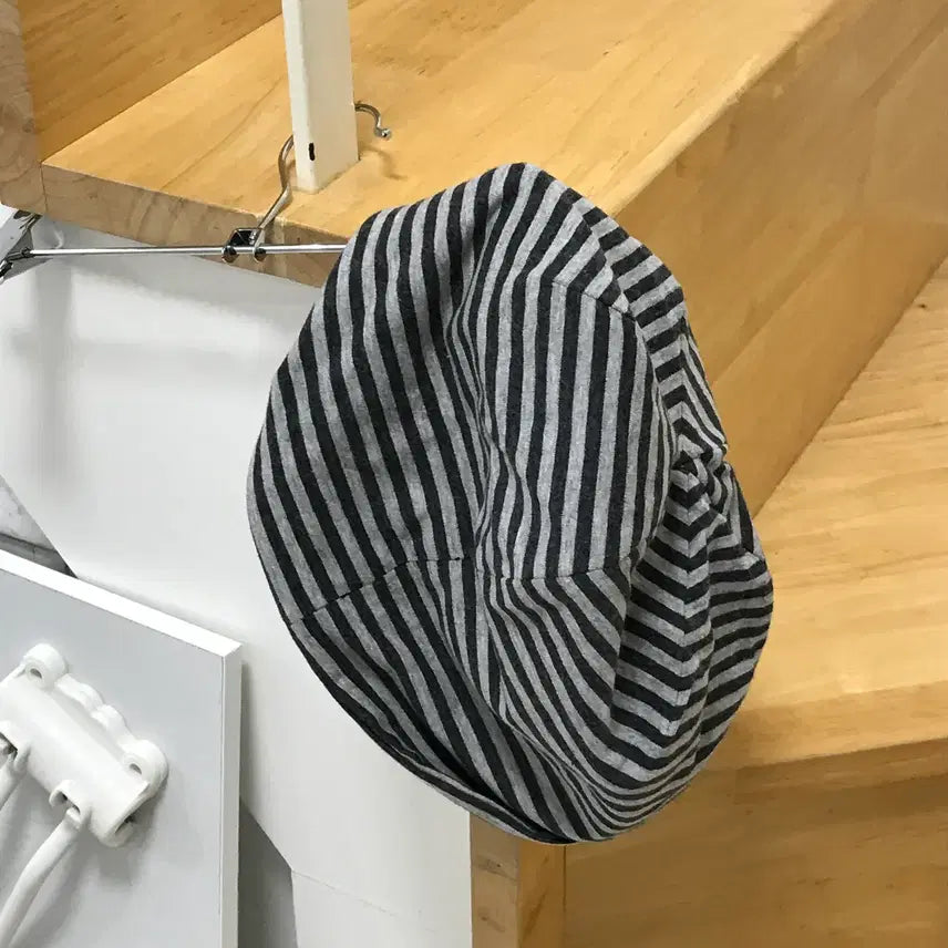 [BUNJANG] NOMANUAL NM Stripe Beanie - Gray / 노매뉴얼 NOMANUAL 비니 NM STRIPE BEANIE - GRAY