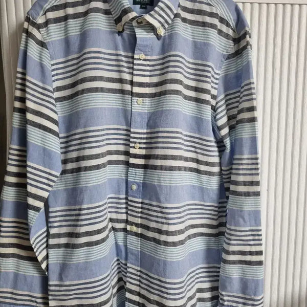 [BUNJANG] Henry Cotton's Striped Long-Sleeve Shirt Size 100 / 헨리코튼 스트라이프 긴팔셔츠 사이즈100