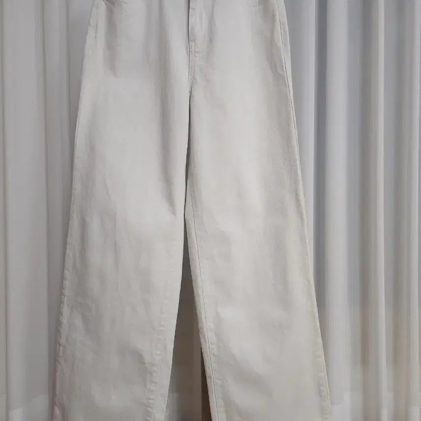 [BUNJANG] Women's Wide Leg Pants Ivory / 여성 와이드 팬츠
