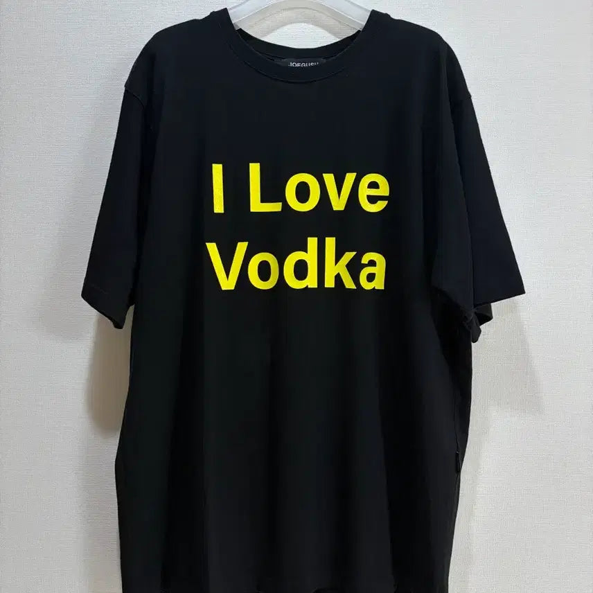 [BUNJANG] JOGGERSH I LOVE VODKA Black T-Shirt / 조거쉬 아이러브보드카 반팔 ilovevodka 검정반팔 조거쉬반팔