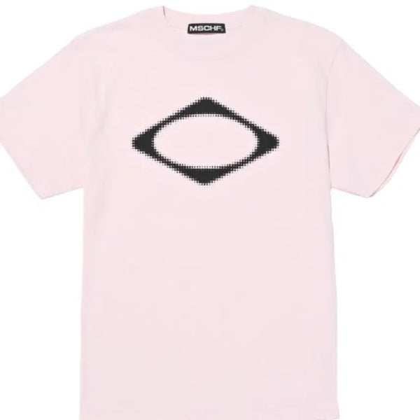 [BUNJANG] Mischief Rhombus Blur T-Shirt Light Pink / 미스치프 롬버스 블러 티셔츠 라이트 핑크