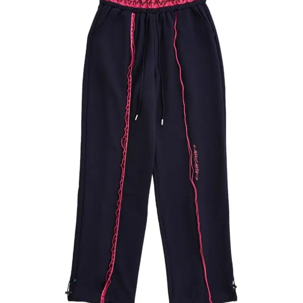 [BUNJANG] MAN.G MAN.GMAN Navy Pink Point Training Pants / MAN.G MAN.GMAN  네이비 핑크 포인트 트레이닝 팬츠