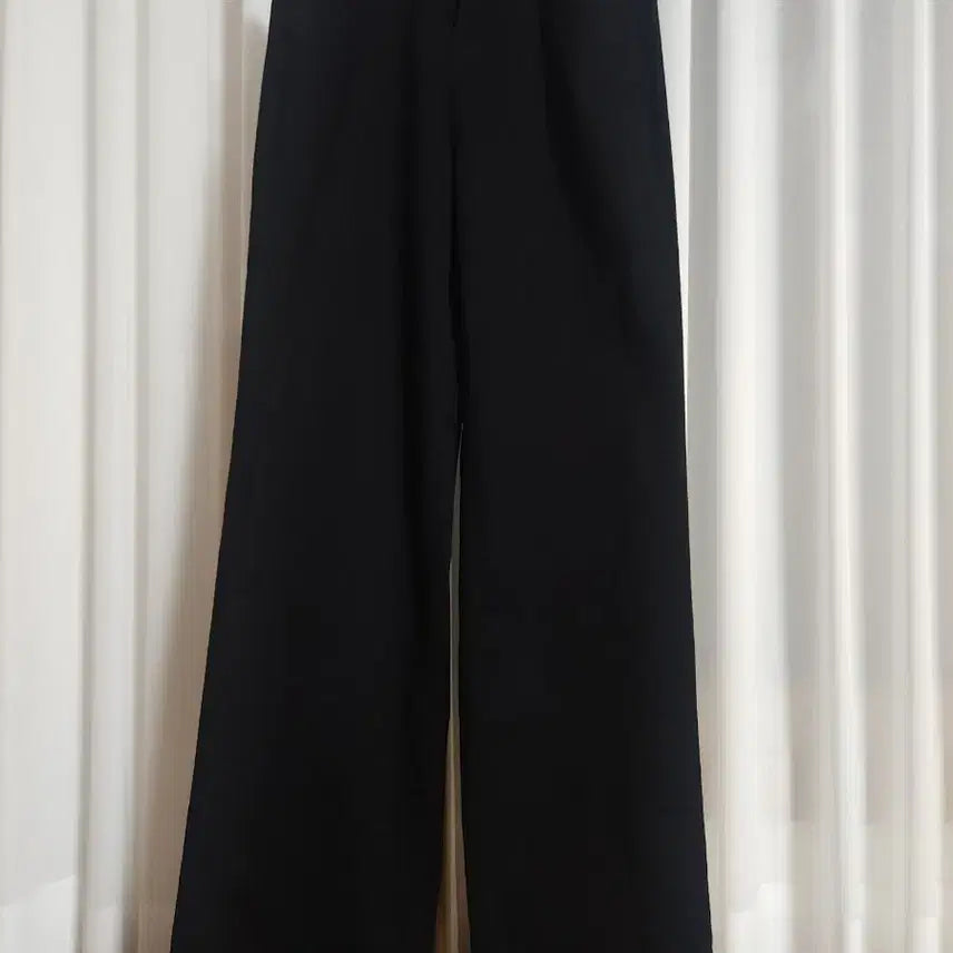 [BUNJANG] Women's Black Wide-Leg Pants / 여성 블랙 와이드 팬츠(새상품)