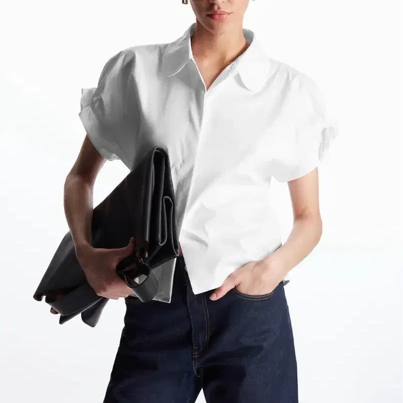 [BUNJANG] COS Smoking Short Sleeve Shirt / cos 스모킹 쇼트 슬리브 셔츠