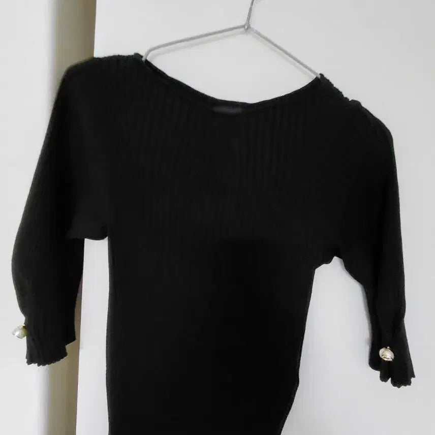 [BUNJANG] Mine Ribbed T-Shirt Size 44 / 마인골지티셔츠44