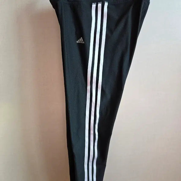 [BUNJANG] Adidas Three-Stripes 7/8 Training Pants Black / 아디다스 삼선 트레이닝 7부 바지 블랙