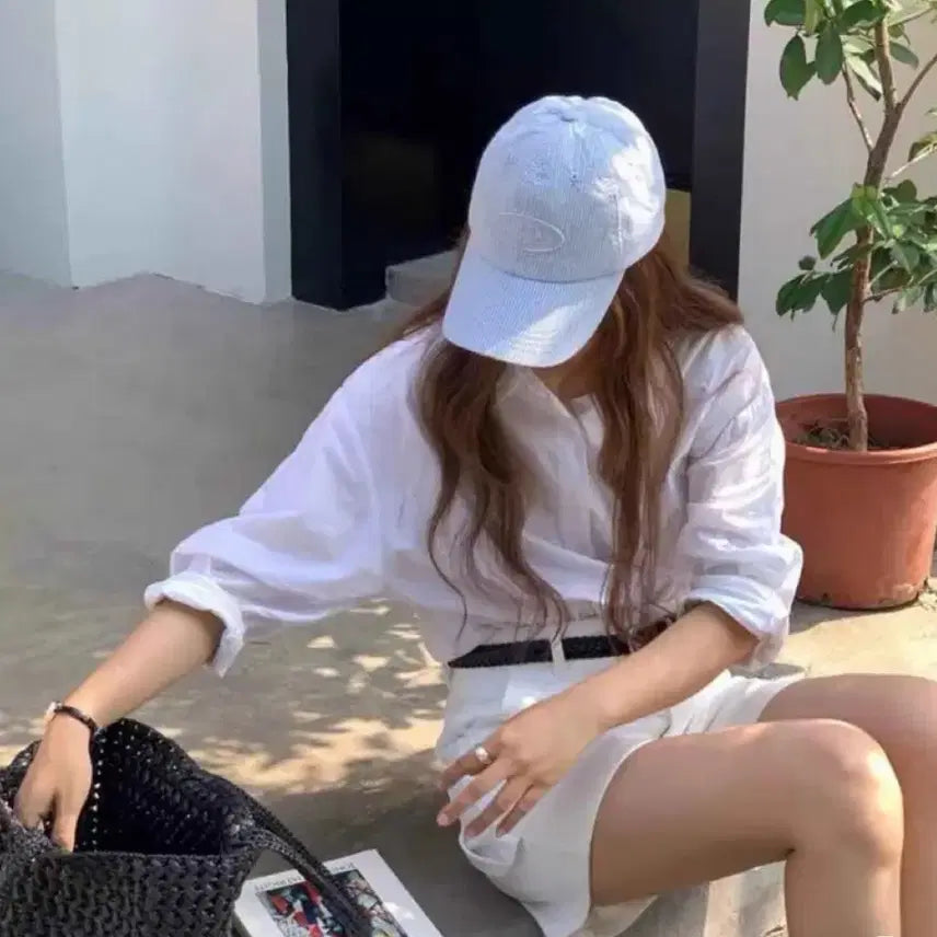 [BUNJANG] Striped Cotton Bucket Hat / 물놀이 볼캡 모자 수영장 코튼 스트라이프