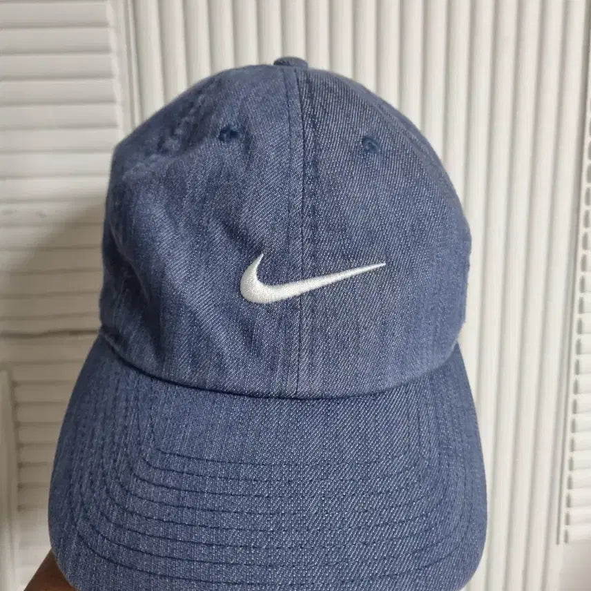 [BUNJANG] Nike Swoosh Cap Denim Blue / 나이키 스우시 볼캡 데님 블루 FREE