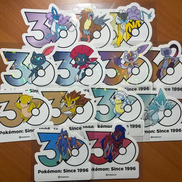 [BUNJANG] Pokemon 30th Anniversary Stickers / 포켓몬 30주년 스티커