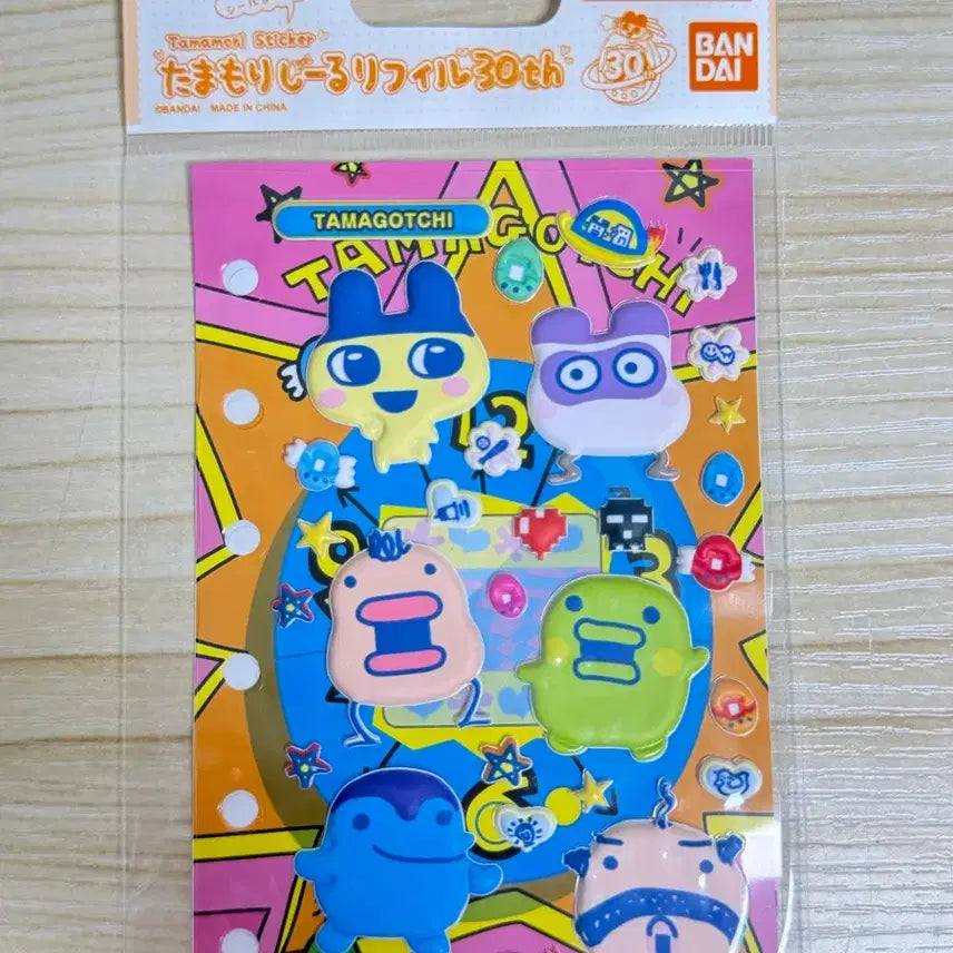 [BUNJANG] Bandai Tamagotchi 30th Anniversary Refill Sticker Set (Bundle of 2, Sealed) / 다마고치 30주년 리필 스티커 반다이 시루 (2종 일괄, 미개봉)