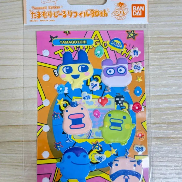 [BUNJANG] Bandai Tamagotchi 30th Anniversary Refill Sticker Set (Bundle of 2, Sealed) / 다마고치 30주년 리필 스티커 반다이 시루 (2종 일괄, 미개봉)