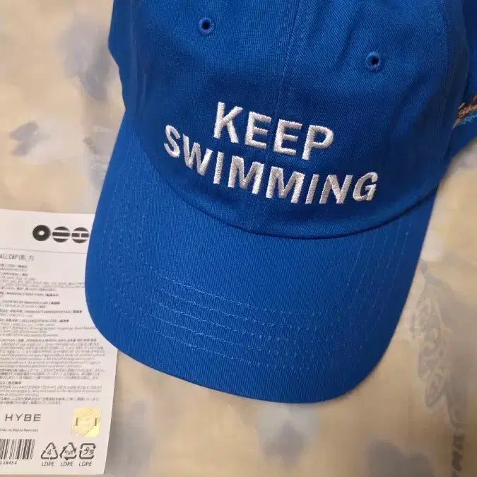 [BUNJANG] BTS KEEP SWIMMING Swim Ball Cap Blue / 방탄소년단 BTS KEEP SWIMMING 스윔 볼캡 블루