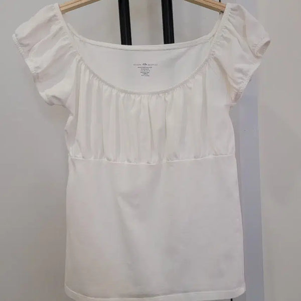 [BUNJANG] Brandy Melville Kacey Top White / 브랜디멜빌 케이시 탑 화이트 S사이즈