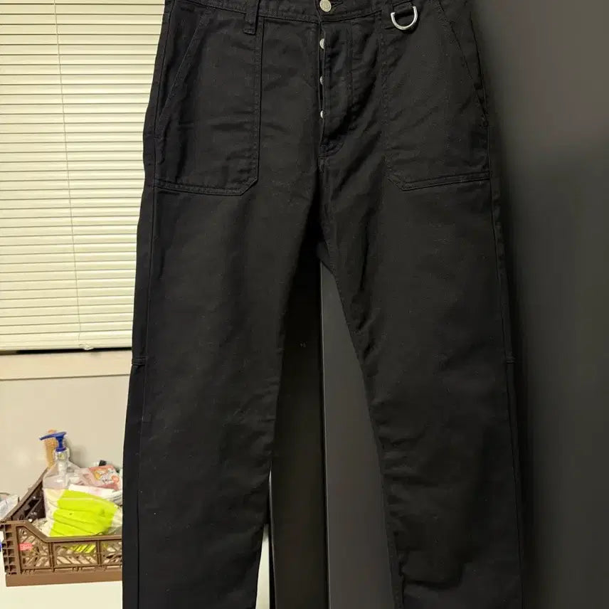 [BUNJANG] AMI Cotton Work Pants Fatigue Pants Black / AMI 코튼 워크팬츠 퍼티그팬츠 블랙진 30-31