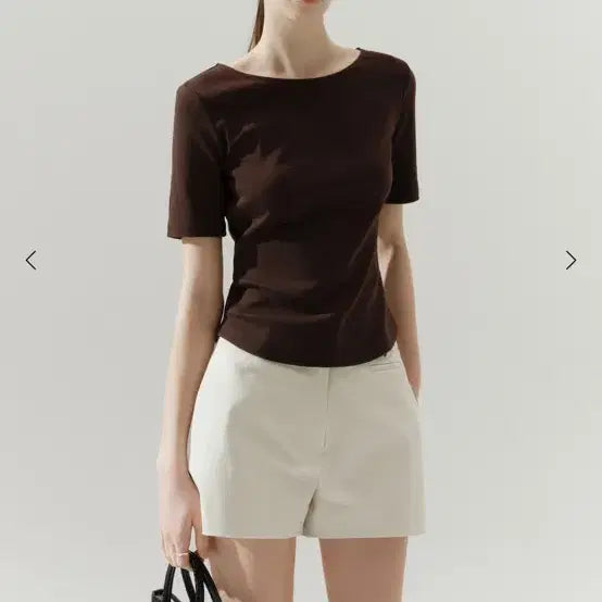 [BUNJANG] SIE MEY Cotton Short Pants (Cream, M) / [새상품] 시에 메이 코튼 숏 팬츠 (크림,M)