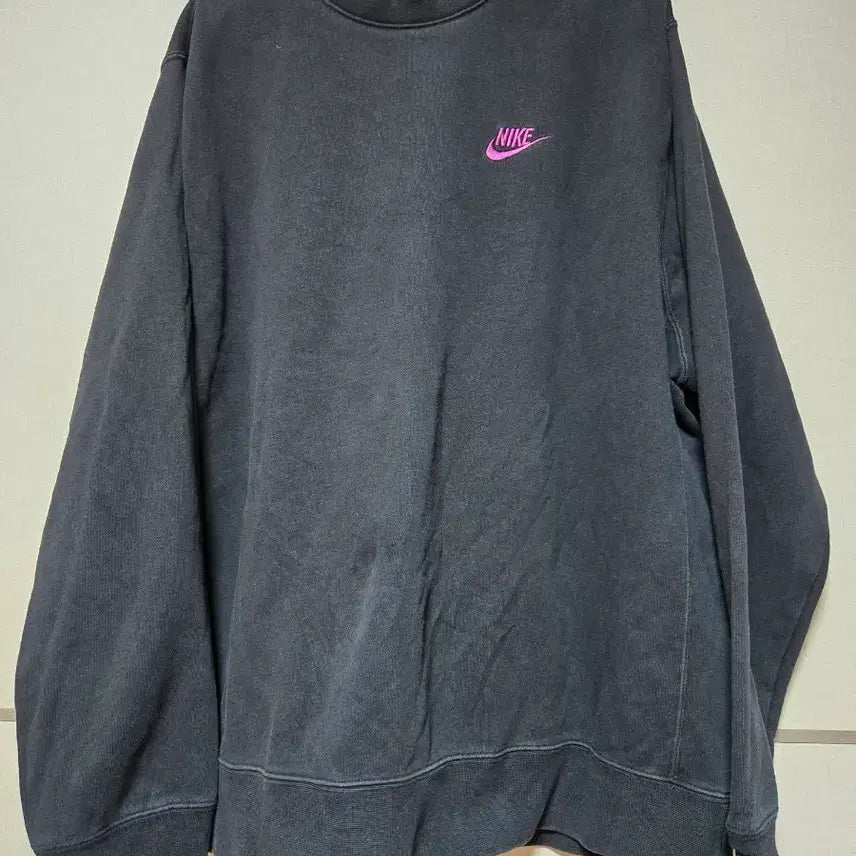 [BUNJANG] Nike Sweatshirt Pink Logo / 나이키 맨투맨 핑크 로고