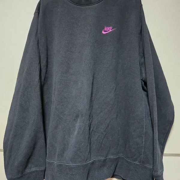 [BUNJANG] Nike Sweatshirt Pink Logo / 나이키 맨투맨 핑크 로고