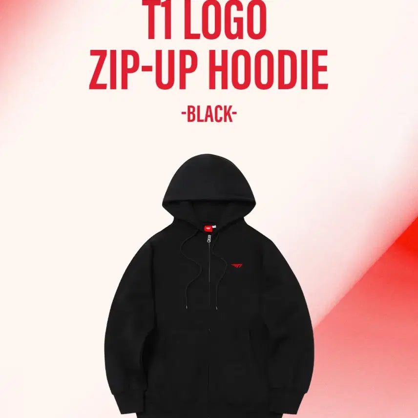 [BUNJANG] T1 Logo Zip-Up Hoodie Black Size S / T1 로고 집업 후드 블랙 s사이즈