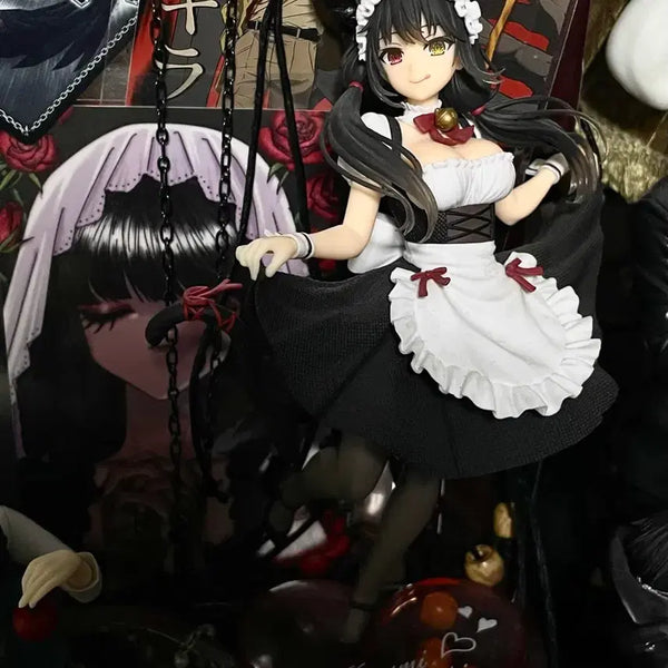 [BUNJANG] Tokisaki Kurumi Maid Outfit Cat Ears Figure / 토키사키 쿠루미 피규어 메이드복 고양이 네코미미 고전미소녀 펑크갸루방꾸