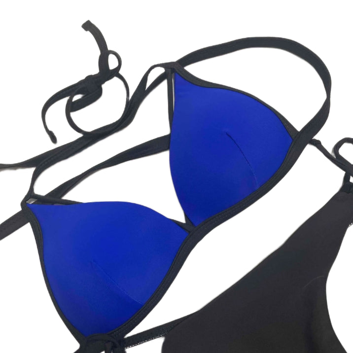 [BUNJANG] Cobalt Blue Cross Strap Bikini M / 코발트블루 크로스 스트랩 비키니 [착용샷o]