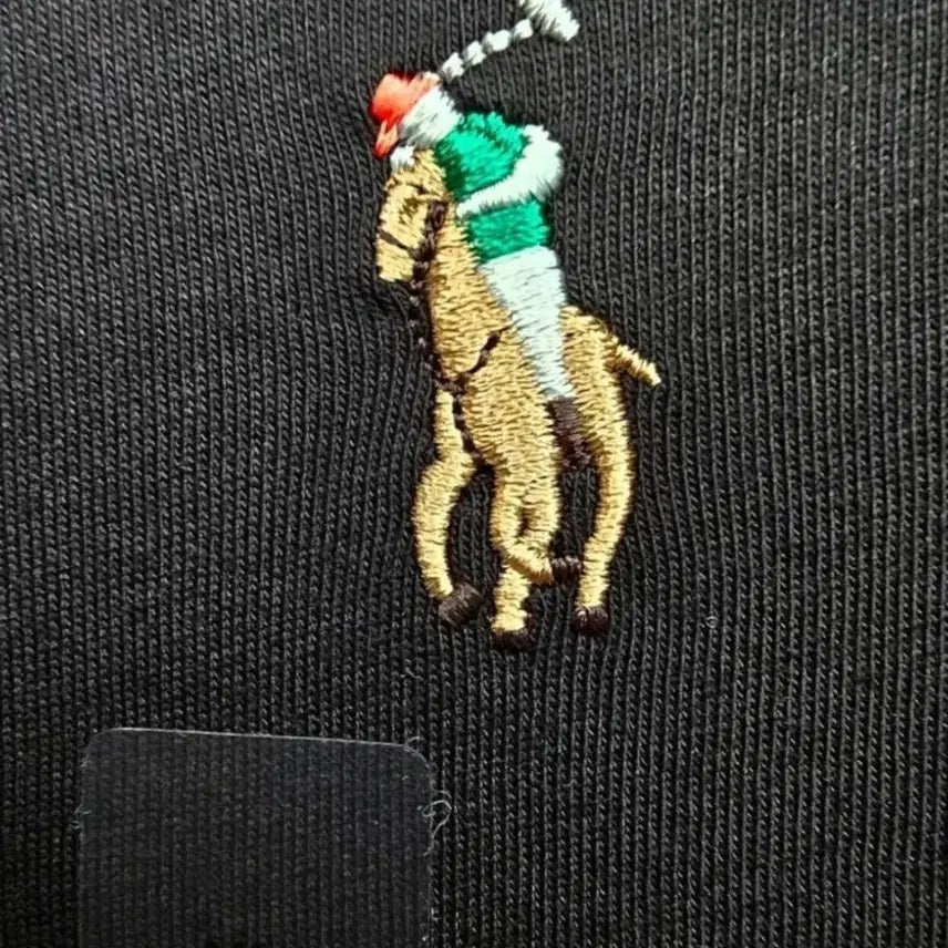 [BUNJANG] Polo Ralph Lauren Embroidered T-Shirt Black XL / 폴로 랄프로렌 자수 반팔티 블랙 XL