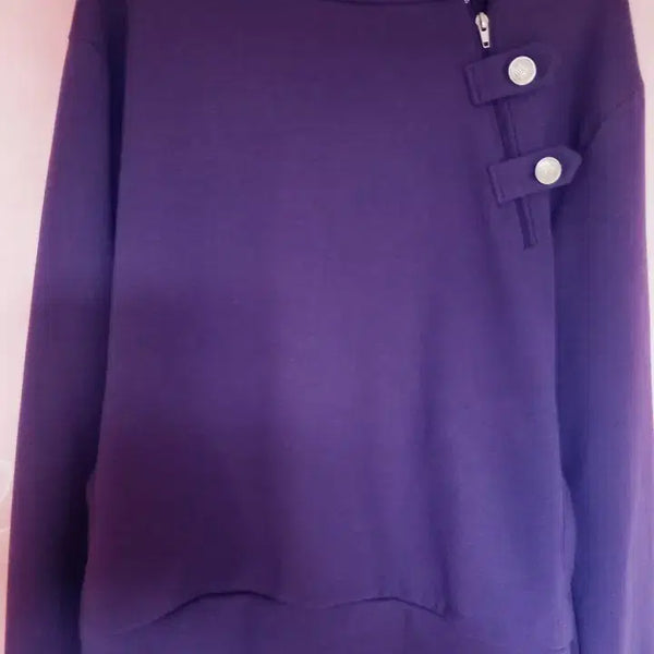 [BUNJANG] Unisex Hooded Zip-Up Sweatshirt with Neck Cover / 맨투맨 후드티 박스집업 코스프레